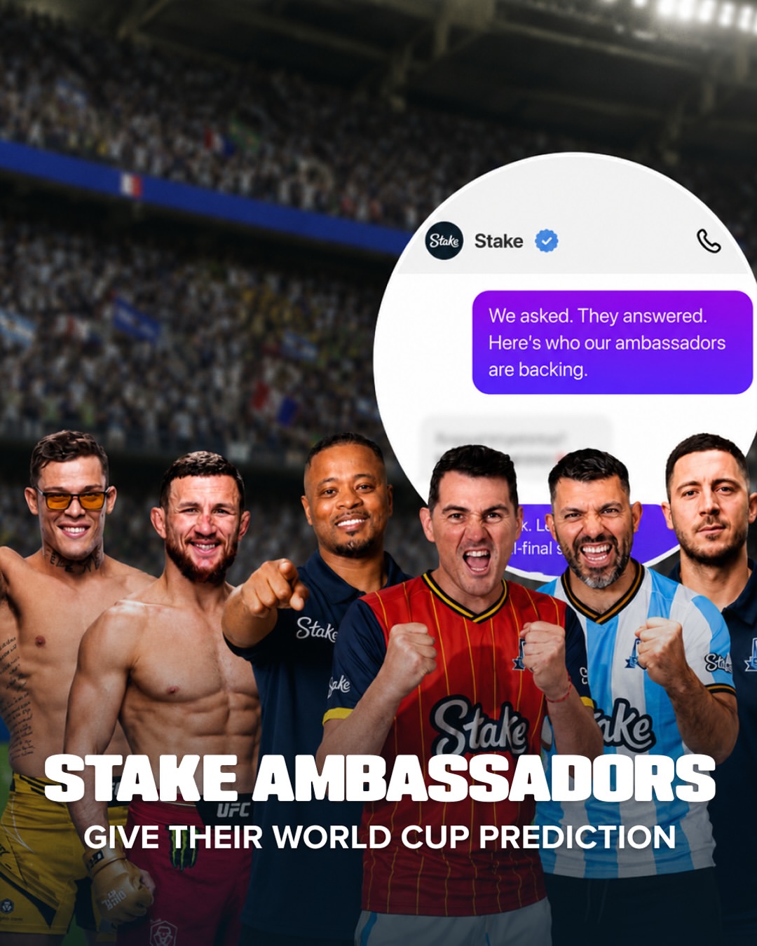 "Stake Ambassadors give their World Cup prediction"